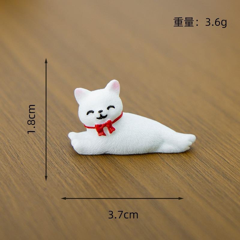 6Pcs Micro-Landscape Decorative Items, Cute Little Cats, Home Desktop Resin Craft Decorative Items, High-End And Niche