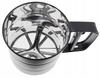 FLOUR SIEVE POWDERED SUGAR SIEVE STEEL BLACK