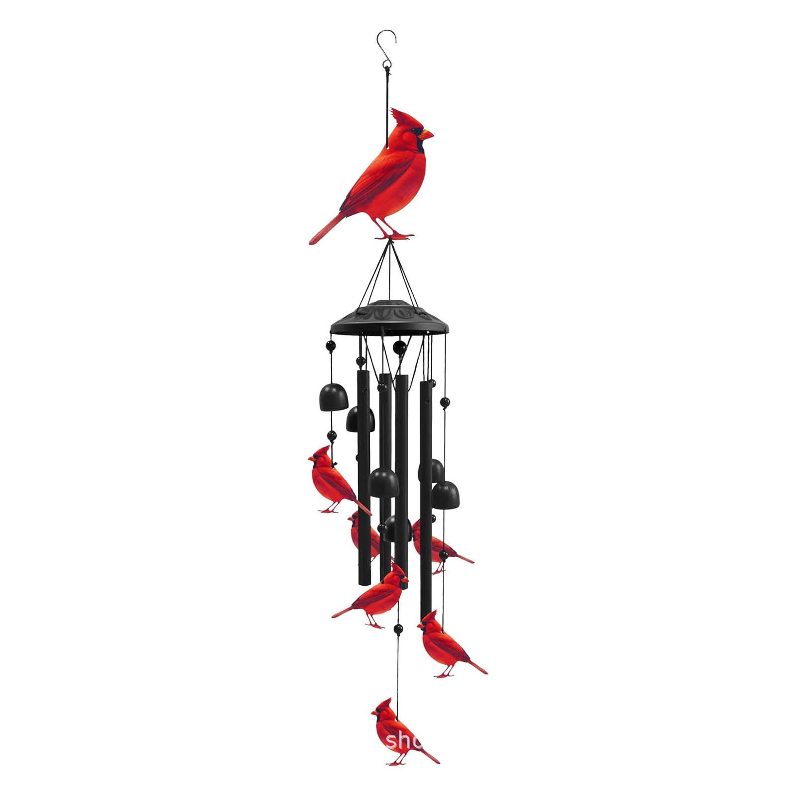 

36 Inch Bird Metal Wind Chimes Elegant Decorative Windchimes Aluminum for Outdoor Garden Colorful Type 2