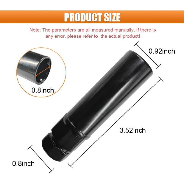 Large 6 Spline Tuner Lug Nut Key, Car Wheel Lock Removal Tool Replacement For Spline Lug Nut, Aftermarket Lug Nut Socket Key Tool For 21Mm (13/16")