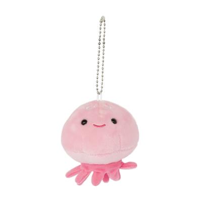 [Aqua] Plush Toy Marine Anywhere Friends Keychain Jellyfish Pink 00080080