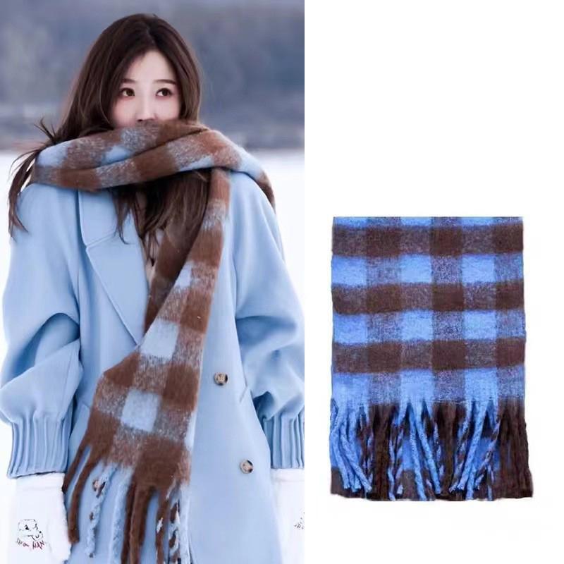 

230*40 см удлиненный искусственный кашемировый шарф осень-зима однотонный теплый нагрудник шарфы 230*40cm