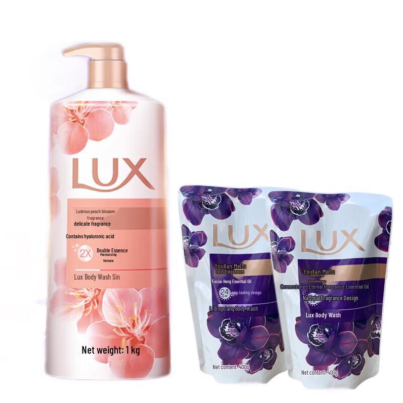 

LUX Pink Peach Blossom & Enchanting Lotus Shower Gel Set