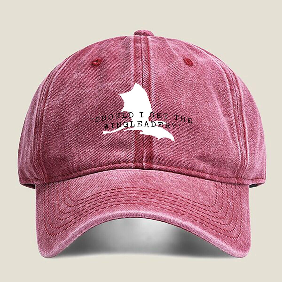 

Книга Четвертое крыло Цитата Стоит ли мне брать бейсболку с козырьком, с принтом wingleader, для улицы, для женщин, унисекс, модная кепка в стиле dad hat, хип-хоп One Size