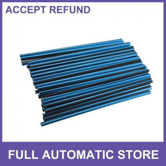 40pcs Car Air Conditioner Vent Outlet Trim Strip Universal Blue