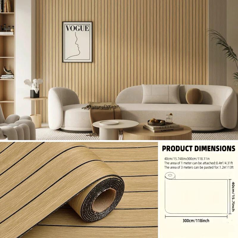 3D Stereo Lattice Self-Adhesive Wall Sticker, Waterproof and Thickened Wall Panel Decoration
