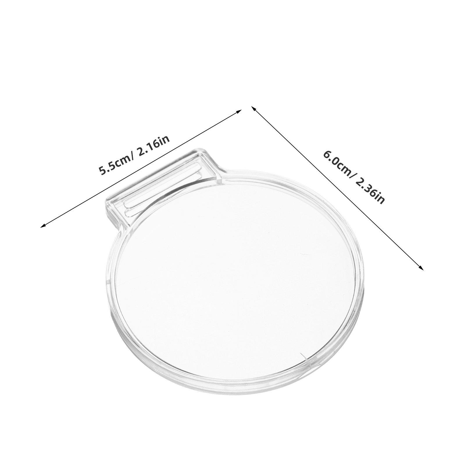 6Pcs Clear Medal Display Box Acrylic Coin Holder Transparent Badge Collector Storage Case Challenge Coin Protection Souvenir 8.2x7.4x1cm прозрачный