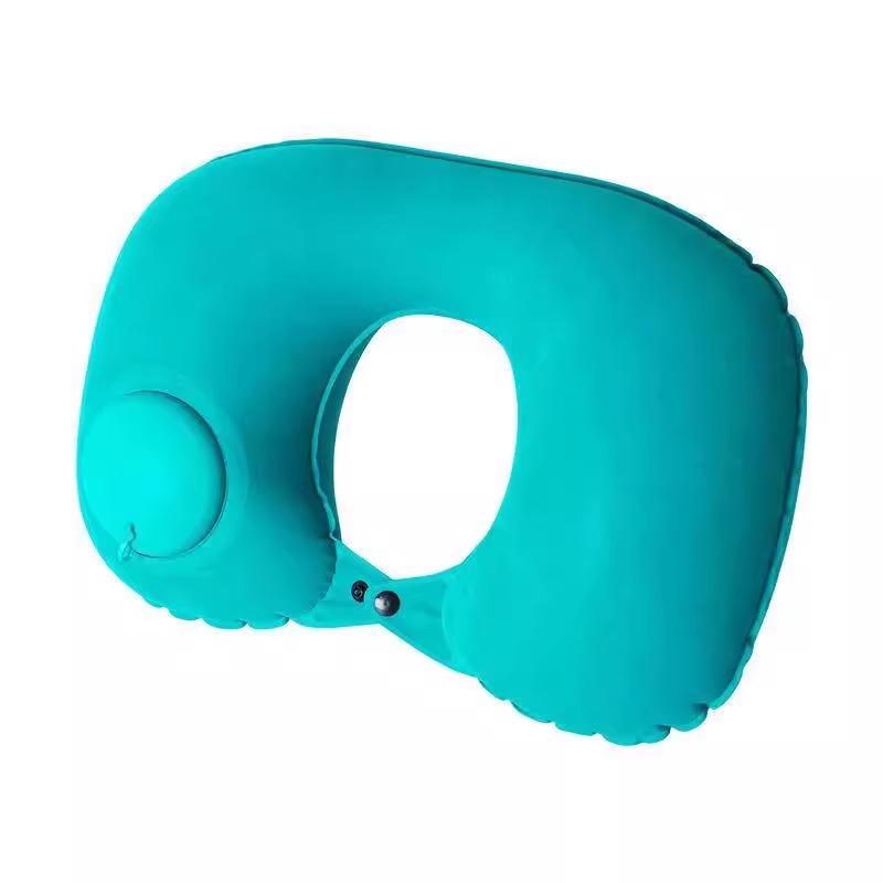 Inflatable U-Shaped Travel Neck Pillow for Car & Airplane