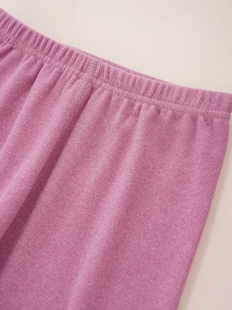 Unisex Kids Thermal Underwear Set Bear Print Mock Neck Long Sleeve Top Elastic Waistband Leggings Children Sleepwear Loungewear