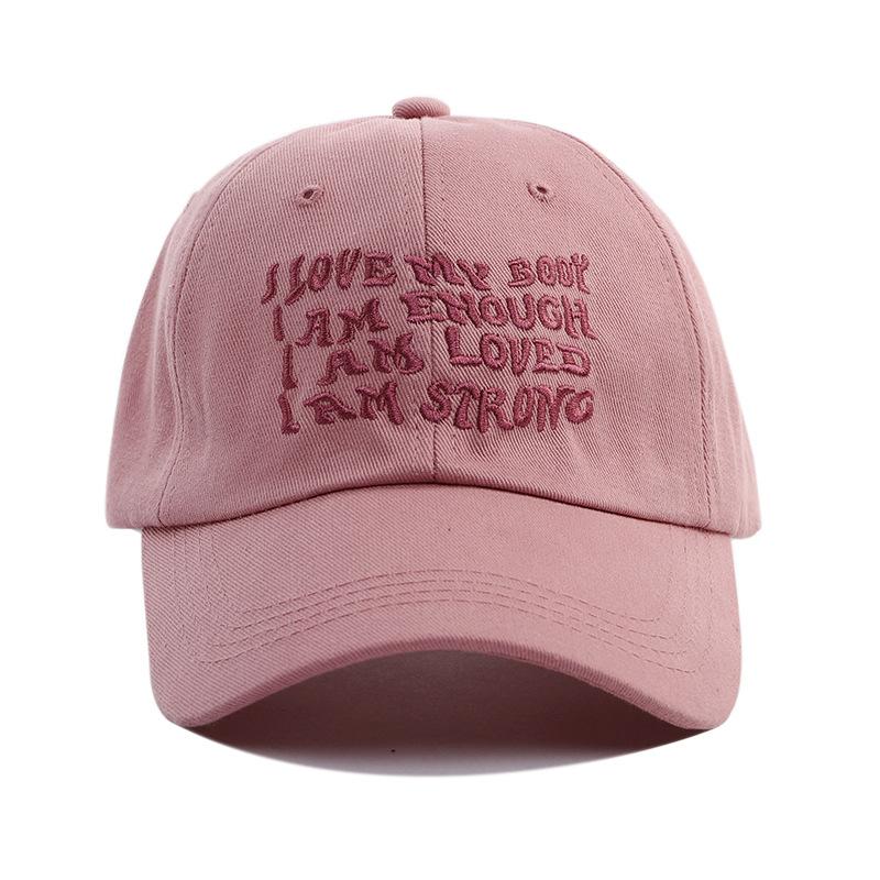 New Spring and Summer Letter Embroidered Baseball Cap Women's Versatile Face Peaked Cap Outdoor Travel Sun Protection Visor Tide