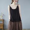 Women's Summer Lace Applique Tank Top – Sleeveless, Sexy, Loose Cotton T-Shirt with Lace Edging