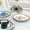 Oval Jewelry Tray Ceramic Trinket Plate Creative Decorative Plate  Gift