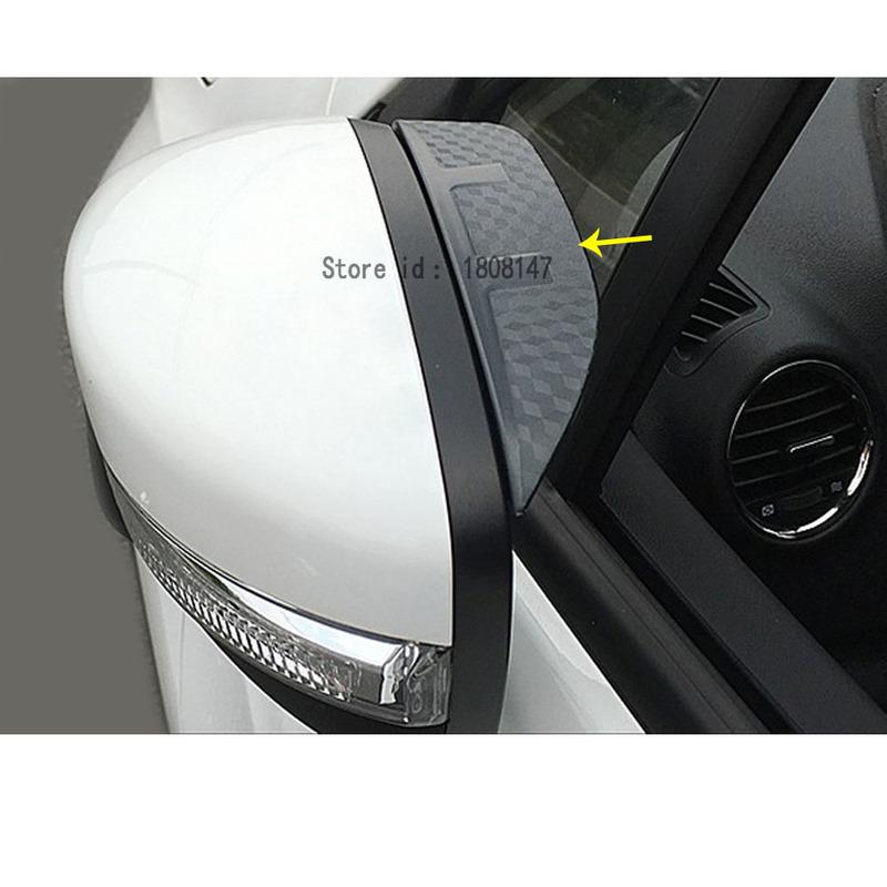 För Hyundai IX35 2010 2011 2012 2013 2014 2015 2016 2017 Bil Backspegel Sidoglas Spegel Trim Ram Regn Solskydd Ögonbryn 2st