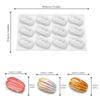 4 6 12-Cell Pistachios Design Silicone Chocolate Mold Food Grade Mousse Cake Mould Kitchen Bakeware Party Dessert Baking Tools