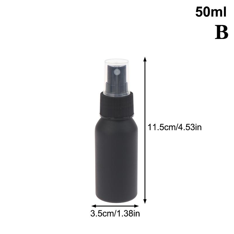 40Ml-250Ml Black Frosted Aluminum Bottle With Cap Perfume Lotion Cosmetic Toner Water Bottle Travel Protable Refillable Bottle