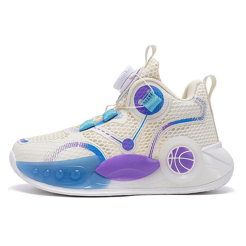 Children's basketball shoes 2025 spring and autumn new mesh boys' sports shoes non-slip middle and older boys' running shoes