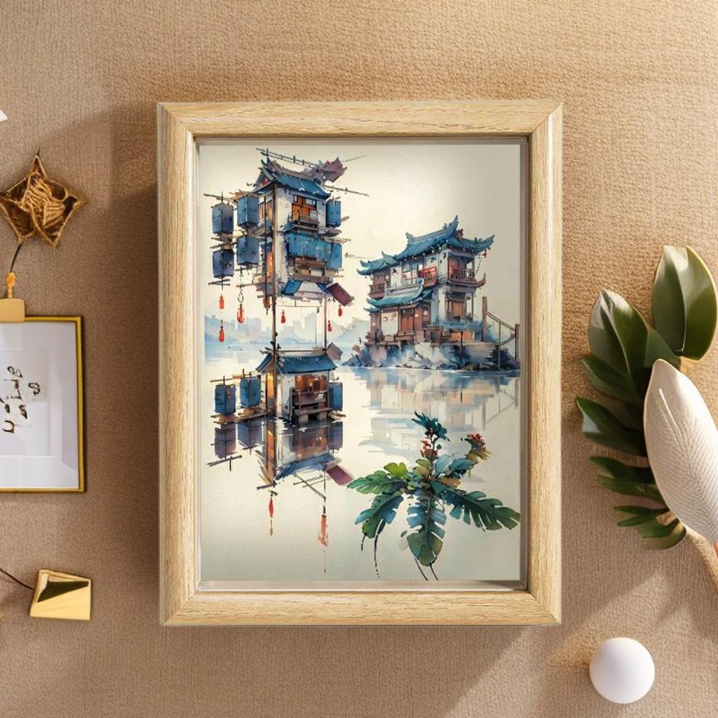 Artă cu vedere duală: Cuvinte de departe, fotografii de aproape. Perfect pentru decorul camerei de zi și un cadou creativ pentru prieteni/cupluri. Ramă decorativă de perete.