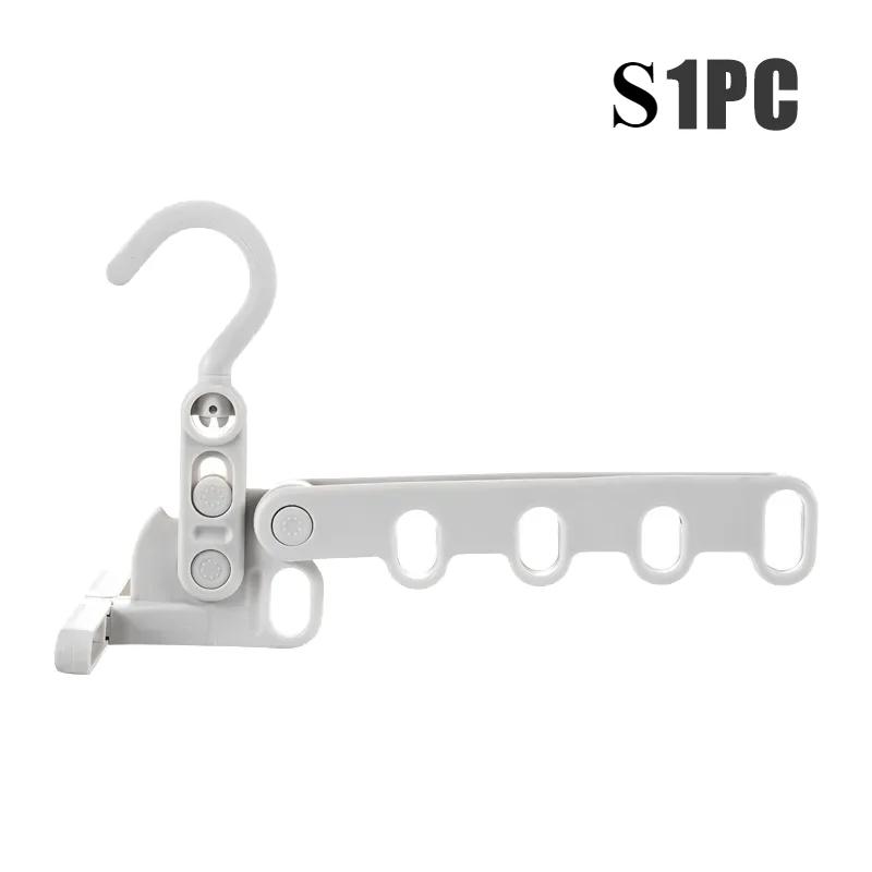 

Новая складная сушилка для одежды с 5 отверстиями, вешалка для одежды в помещении, переносная вешалка для одежды для путешествий и отелей, экономит место S:1PCS