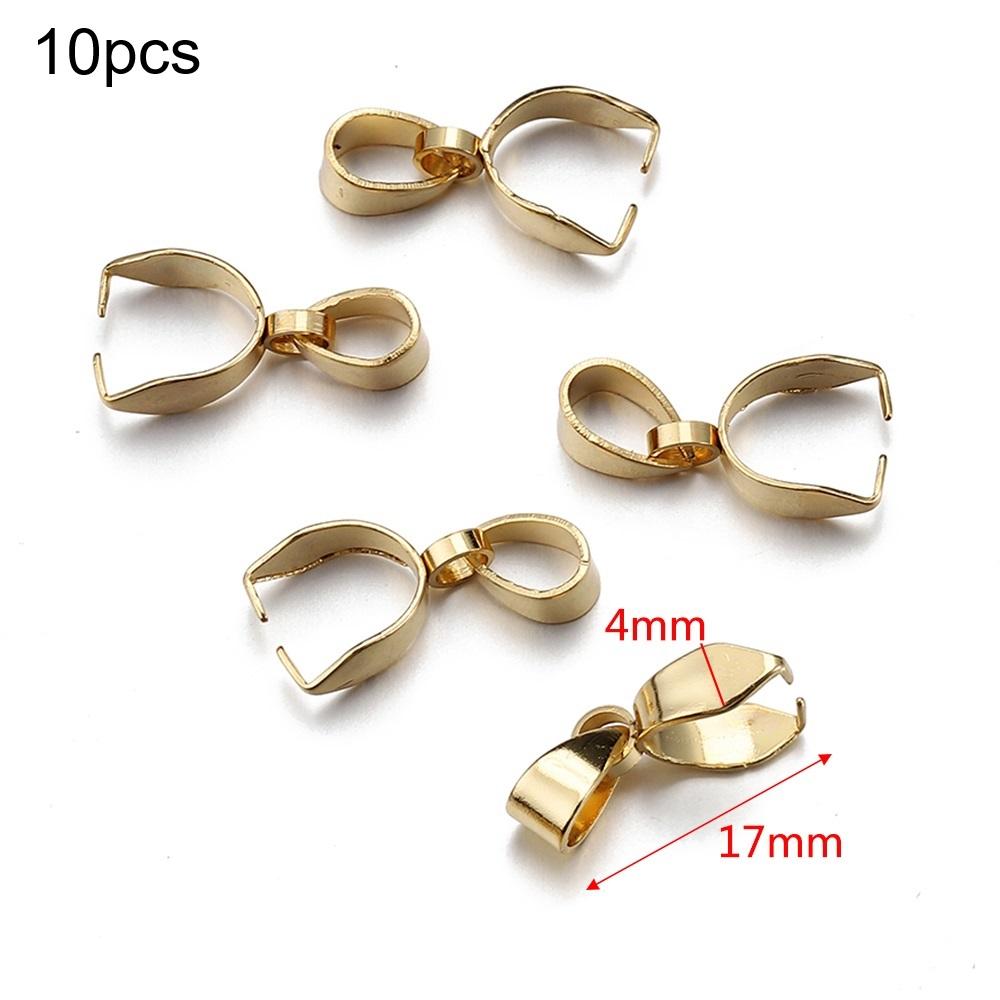 5 Stück 10 Stück Edelstahl-Anhänger-Klemmclip-Verschlusshaken für DIY-Halsketten-Schmuckherstellungsmaterial