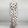 2 Piece Sets Polka Dot Long Dress Women 2026 Summer Sleeveless Top Ruffle Pleated Dress Set Luxury Party Sexy Female Dress Set