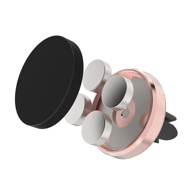 Nové kovové mini magnetické sání s magnetem Univerzální držák s magnetem pro výstup vzduchu na mobilní telefon