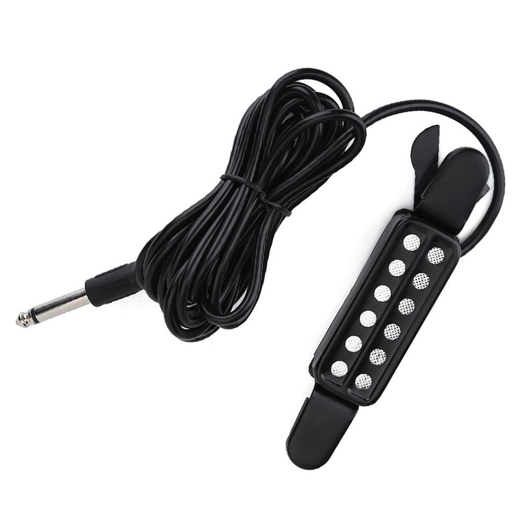 12 Lydhull Magnetisk Pickup Transduser for Akustisk Gitar Musikkinstrumenter Tilbehør