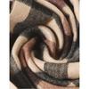 Daks Unisex 100  Cashmere Check Scarf Brown Dbmu5f906w2