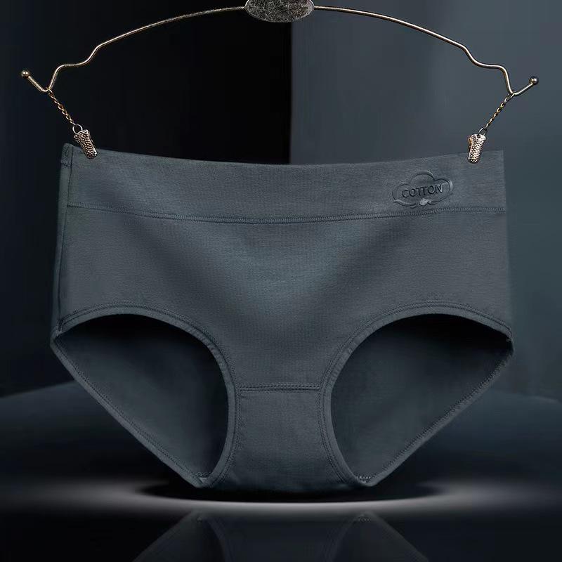 Graphene Antibacterial Cotton Mid-Waist Breathable Triangle Panties for Women and Girls