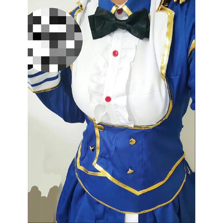 Anime Game Umamusume: Pretty Derby Daiwa Scarlet Cosplay Costume Wig Combat Uniform Skirt Woman Halloween Carnival Party Suit