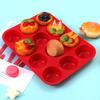 1/5Pcs Conjunto de moldes de silicone para bolos, assadeiras redondas e quadradas antiaderentes, bandeja para muffins de 12 xícaras, resistente a altas e baixas temperaturas, fácil de desmoldagem, essencial para cozinha