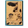 Sanby Stamp Rubber Stamp Japanese Language Time Swimmy Brown KKG-LLC01