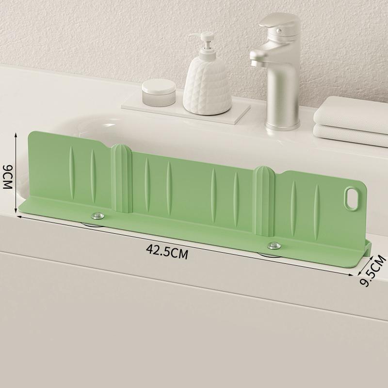 Silicone Sink Splash Guard With Waterproof And Splash-Proof Design, Drain And Storage Tray For Dishwashing And Kitchenware