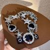 Herz Stern Strass Stein Halskette Kette Süß Cool Schlüsselbein Kette Halskette Schmuck Punk Choker Einzigartiger Anhänger Halskette
