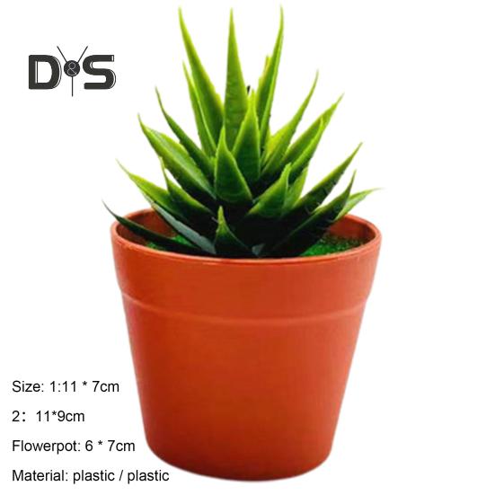 Realistické umělé rostliny Stálobarevný plast Elegantní mini bonsai domácí kancelář