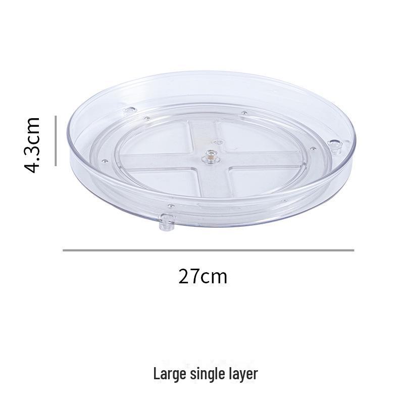 Transparenter PET Drehbarer Küchengewürz- und Kosmetik-Organizer
