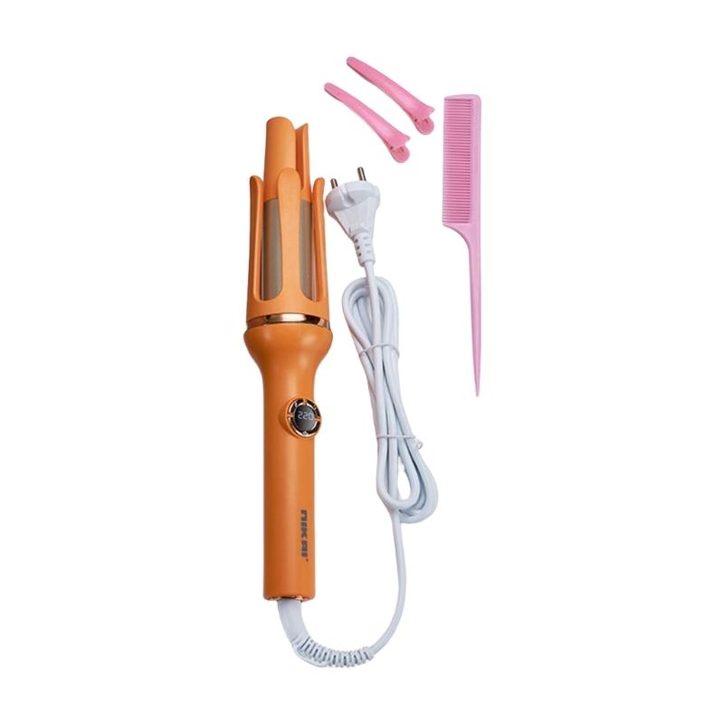 

Automatic Curling Wand 31mm Barrels Digital Display Hair Curler For All Hair Types Use Ceramic Glaze Coating Hair Curler помаранчевий