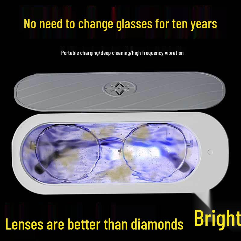 Curățător Portabil cu Ultrasunete pentru Ochelari și Bijuterii - Automat, Mini, pentru Uz Casnic