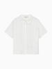 HANGTEN Women'S Eyelet Short Sleeve Shirt_003(10570-120-407-68)