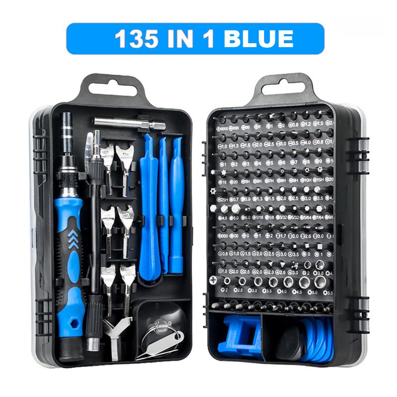 135 In 1 S2 Precision Screwdriver Set Electronics Magnetic Repair Tool Kit Micro for Computer, PC, Laptop, Phone, Mac