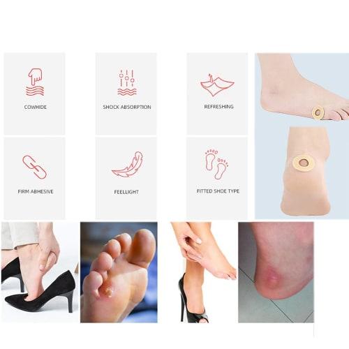 Natiform Foot Corn Protection Pads, Circle Type, Anti-Friction Pads, 4 Shapes, 60 Pieces