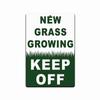 Please Stay Off Grass Signs for Yard Keep the  Aluminum Fence Plaque