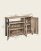 VASAGLE Storage Cabinet, Sideboard, Buffet Table with 3 Doors, for Dining Room, Living Room, Kitchen, 33 x 110 x 75 cm, Industrial Style