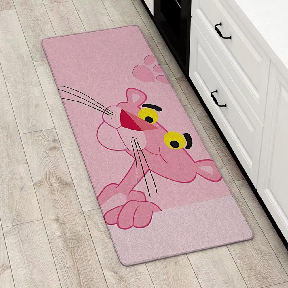 Tappetino d'ingresso Porta d'ingresso Tappeto Rosa Pantera Divertente Tappeto da cucina antiscivolo Tappeti per soggiorno Tappetino per bagno Balcone Tappetini per pavimenti Tappeto