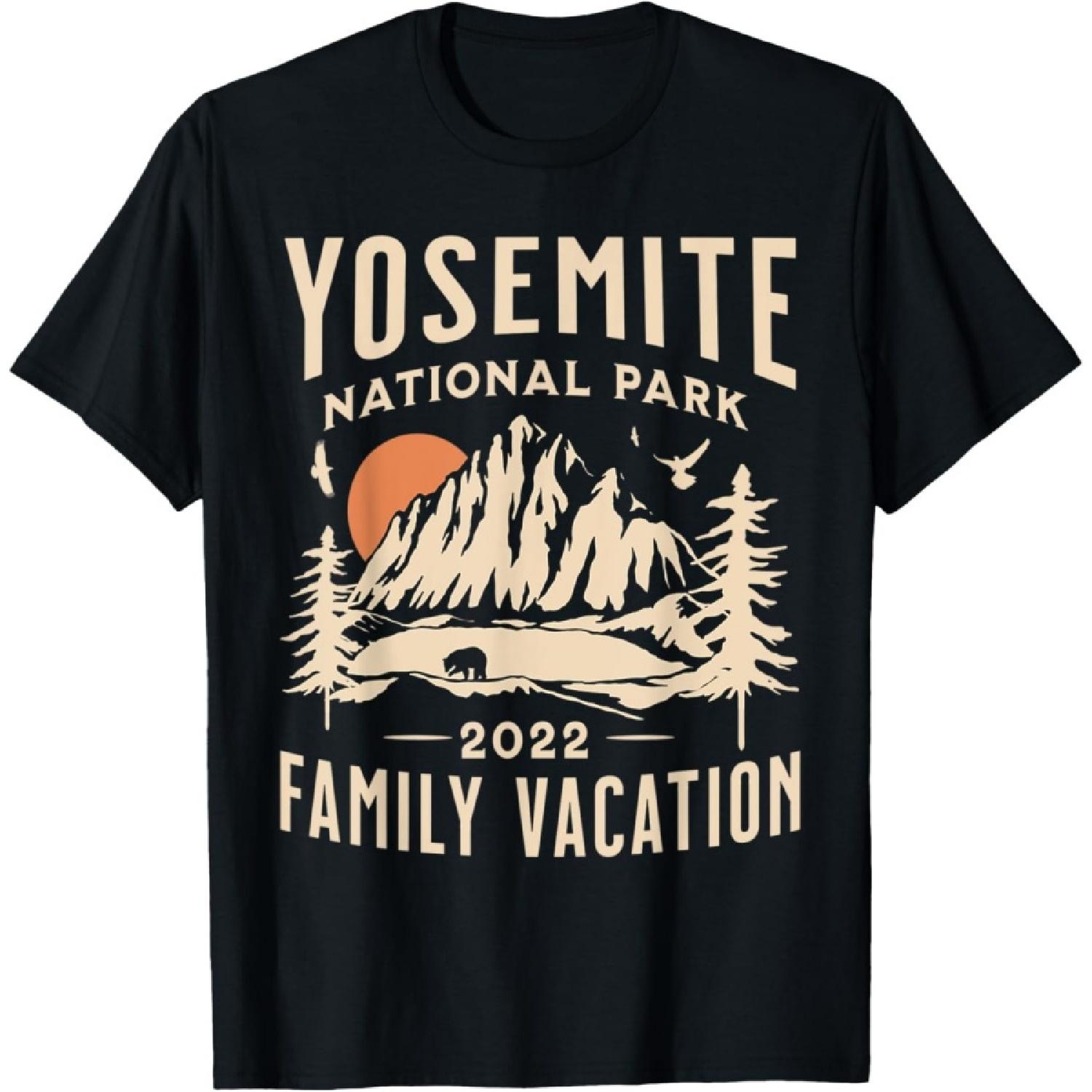 

Yosemite National Park California Vintage Family Vacation T-Shirt XXXXXL чорний