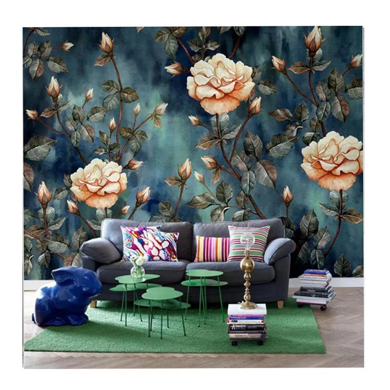 

3d Wallpaper Retro Abstract Floral Wall Murals Study Living Room Bedroom Wallpaper Flower Wall Mural 200 cm(W) x 140 cm(H)