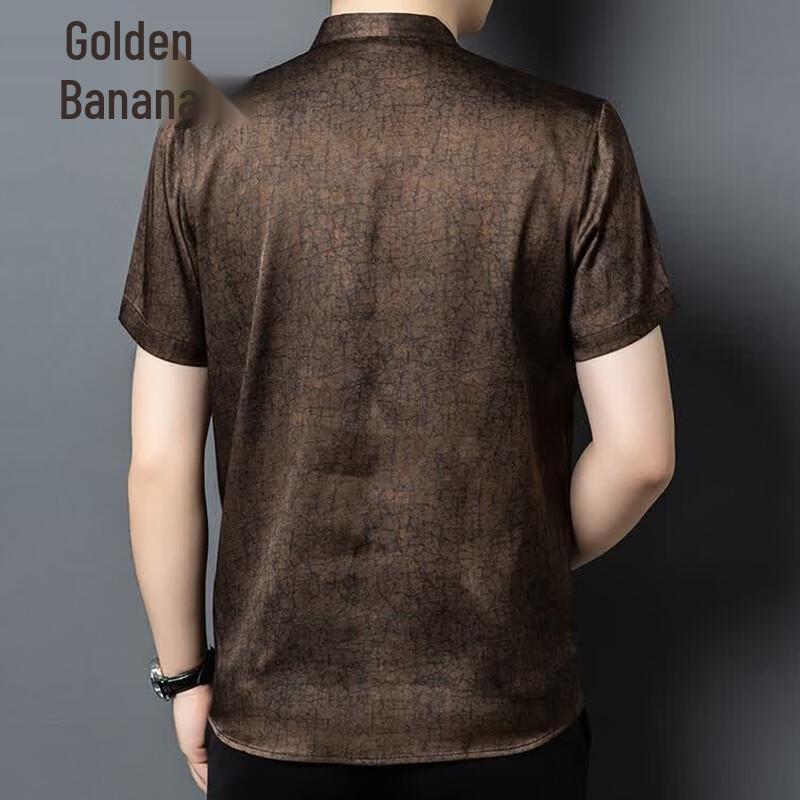Men's Xiangyunsha Silk Blend Tang Suit Shirt