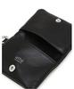 Athe Vanessabruno [Deux] Black Lambskin 2.5-Fold Card Wallet Aaho6E589Bk