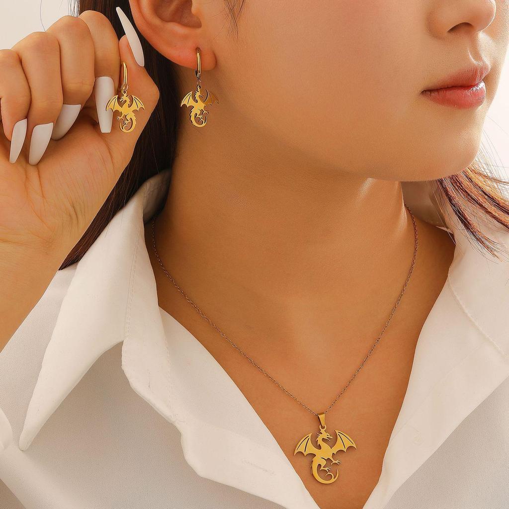 Retro Colorful Enamel Dragon Brooch - Unisex Lapel Pin & Necklace Accessory