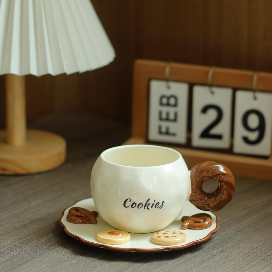 

Керамическая кружка для печенья, кофейная чашка и набор блюдец, чашка для молочного чая, чашки для завтрака, чашка для воды, кружка для послеобеденного чая, чашки для сока, кружки для молока, чайная чашка 201-300ml коричневый