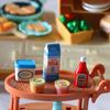 5Pcs/Set Miniature Food Cute Realistic Resin Tiny  Milk Yogurt Ketchup Cans Food Plastic Model Toy for Kids
